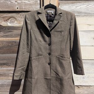 Brown Tailored Blazer Jacket  with Classic Lapel